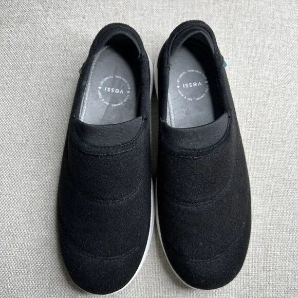 Vessi Womens Sunday Slippers Size W8 Black Excellent Loungewear Comfort - Picture 6 of 7